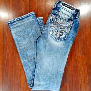 ROCK REVIVAL TAMA RHINESTONE MID RISE BOOT SIZE 27